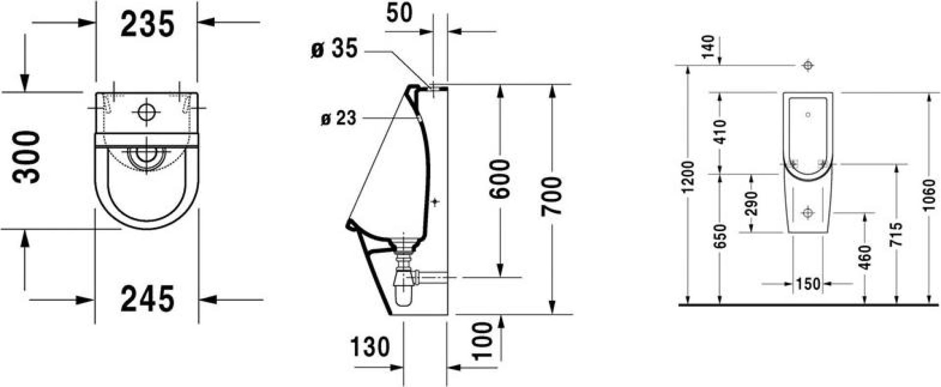 Писсуар Duravit Starck-3 0826250000 - duravit shop