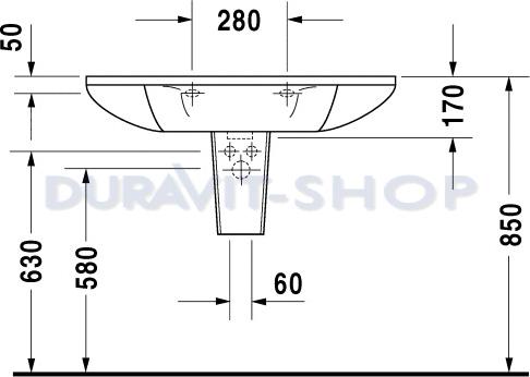 Раковина 90x55 Duravit Starck-1 0405900000 - duravit shop