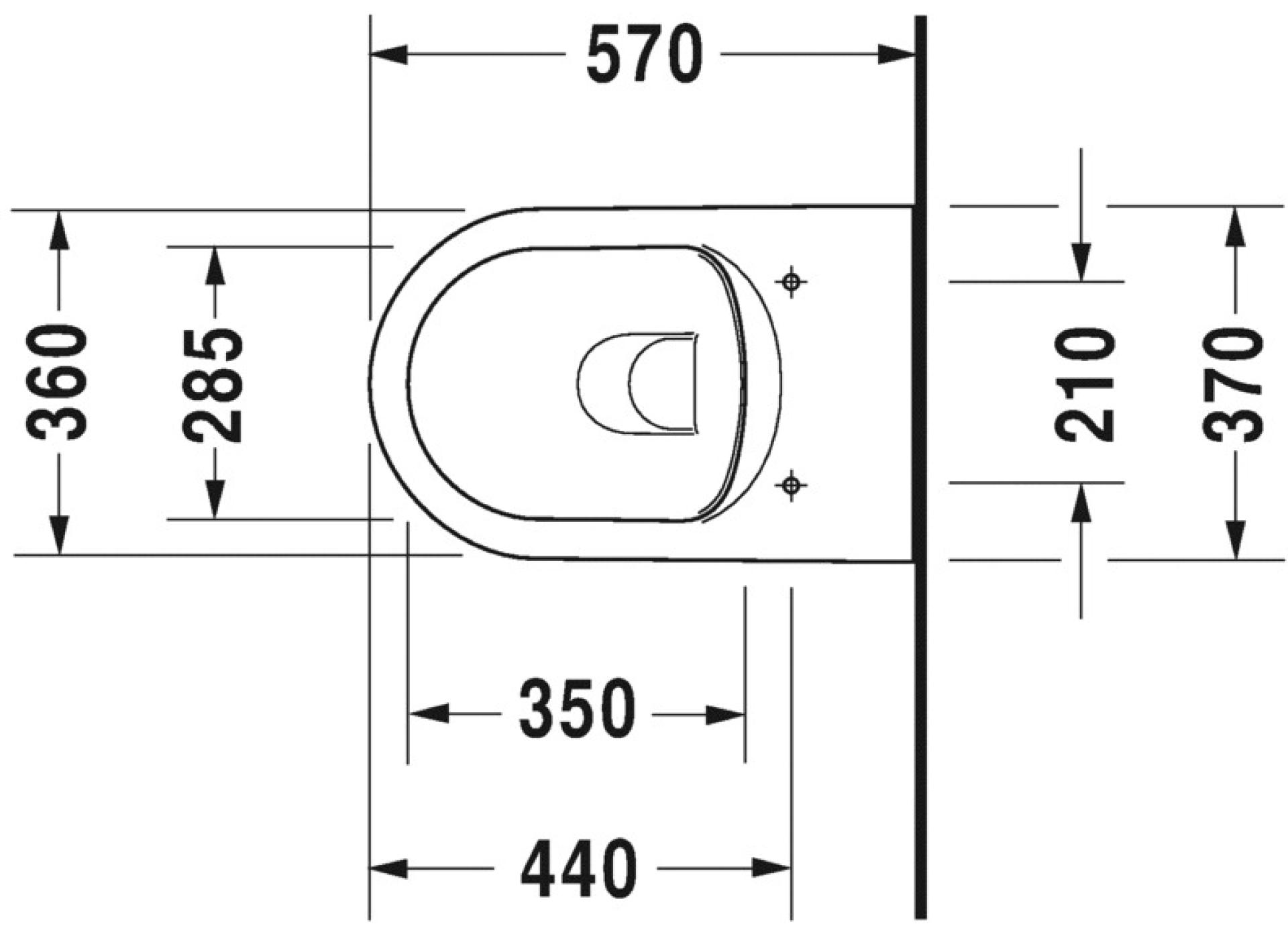 Подвесной унитаз Duravit ME by Starck 45290900A11 безободковый с сиденьем микролифт, белый - duravit shop