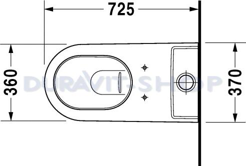 Напольный унитаз Duravit Starck-2 2129090000 с бачком 0933000005 - duravit shop