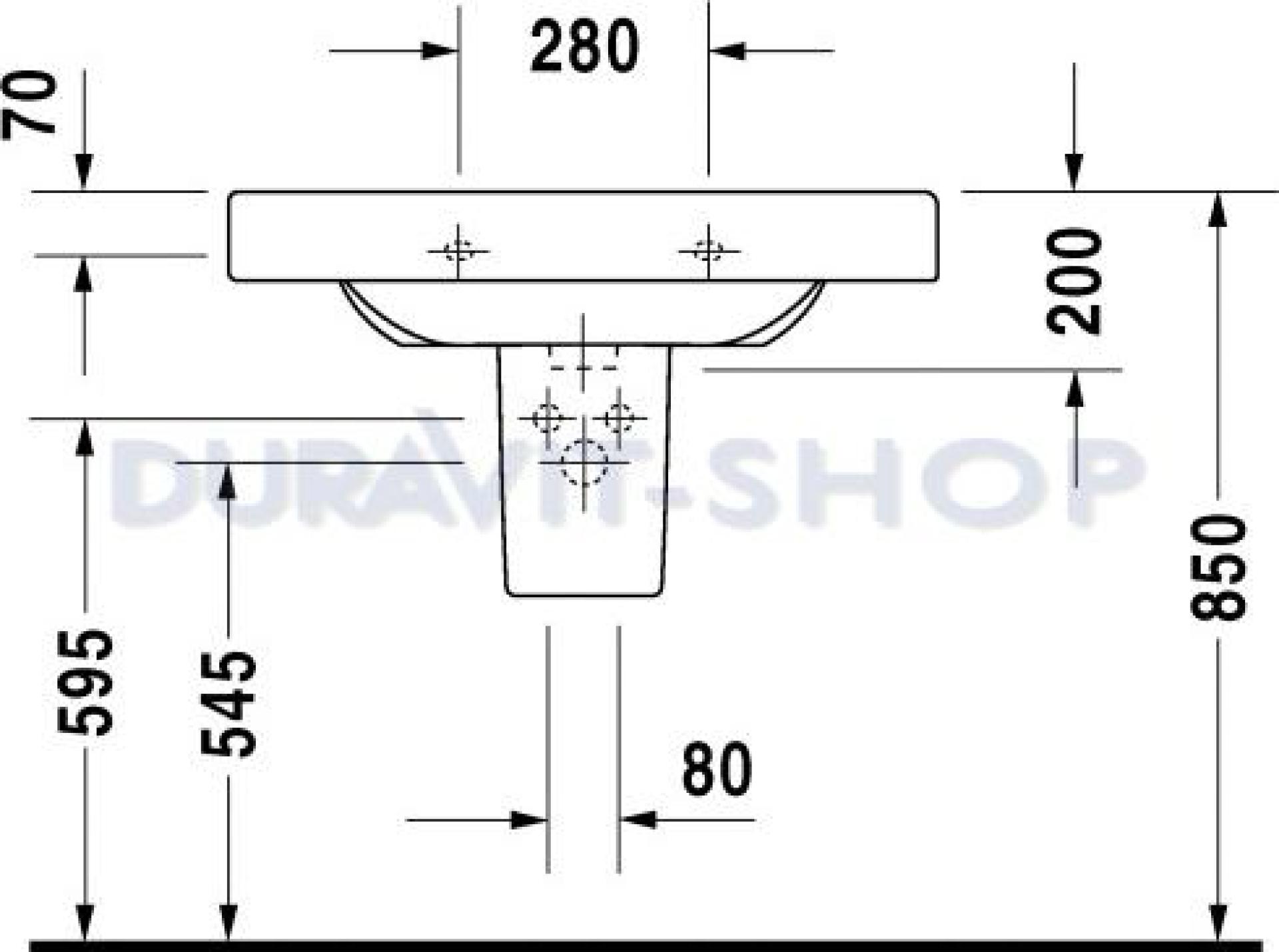 Раковина 80x52 Duravit Happy D 0417800000 - duravit shop