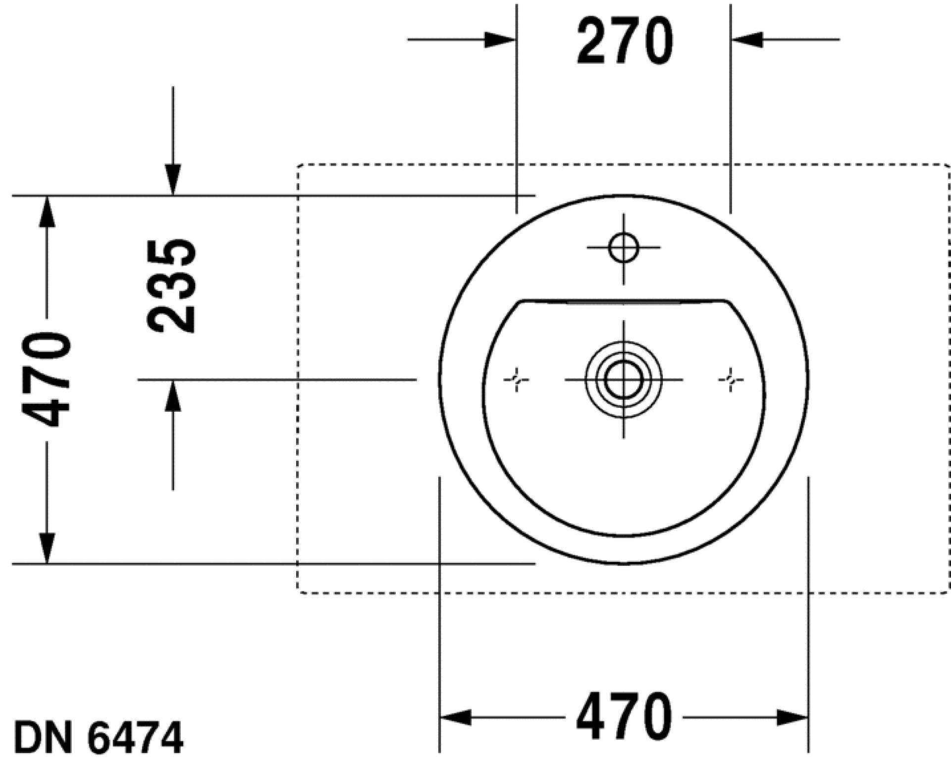 Раковина 47 см Duravit  Darling New 0497470000 - duravit shop