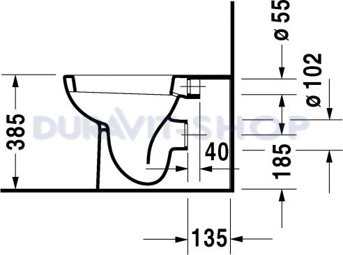 Унитаз приставной Duravit D-Code 21150900002 - duravit shop