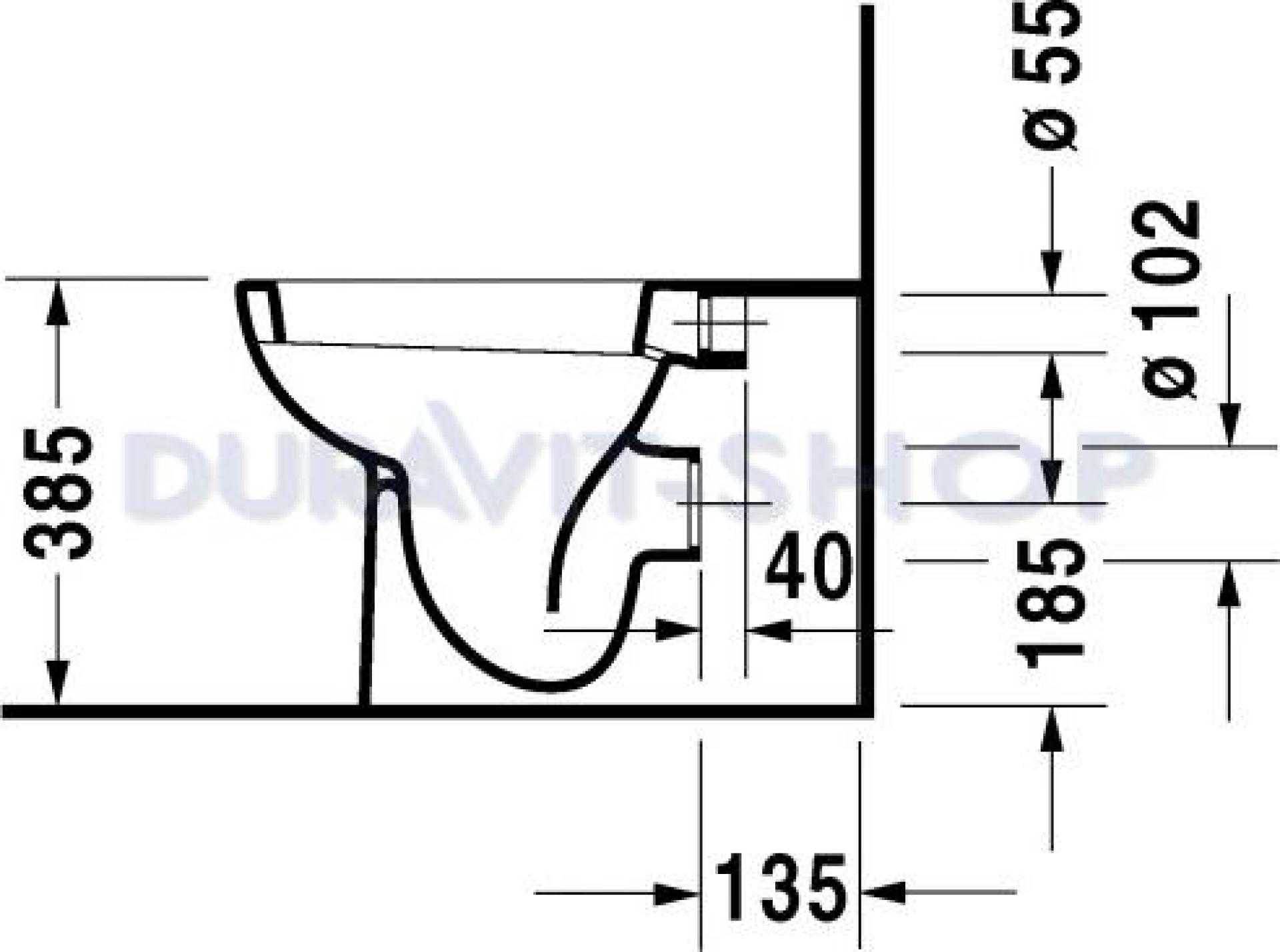 Унитаз приставной Duravit D-Code 21150900002 - duravit shop