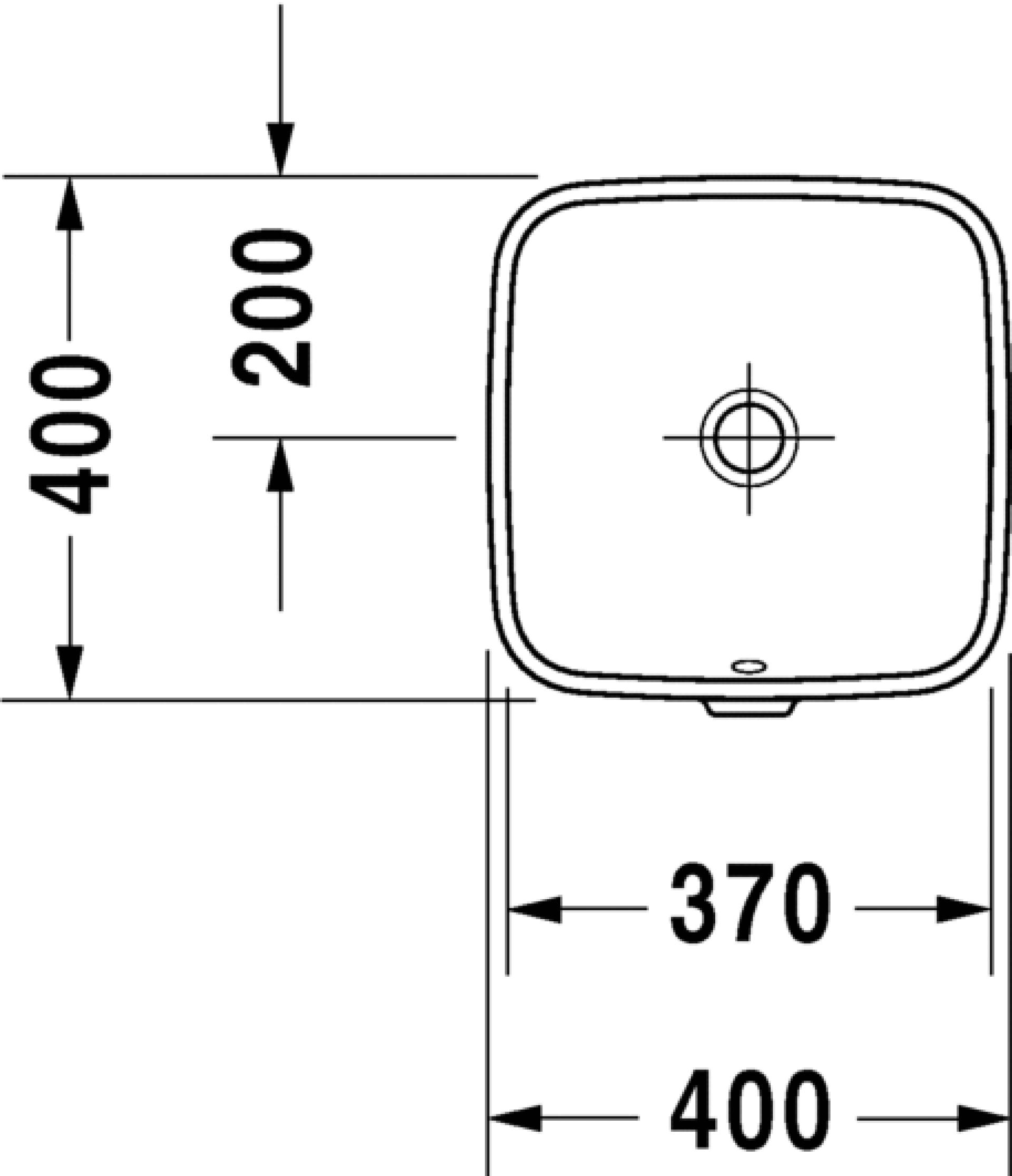Раковина встраиваемая Duravit DuraStyle 40 см 0373370000 - duravit shop