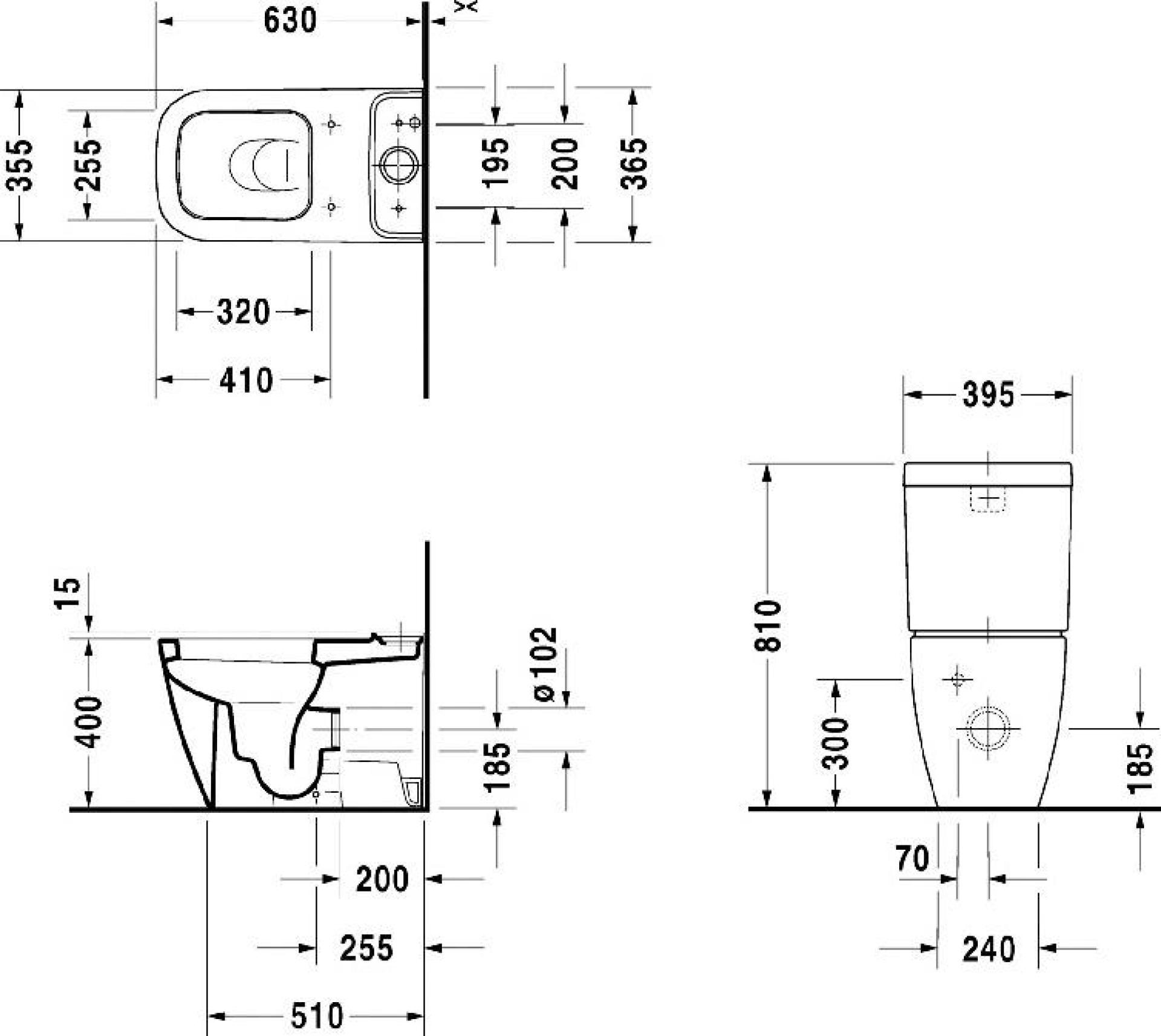Бачок для унитаза Duravit Happy D.2 0934100005 - duravit shop