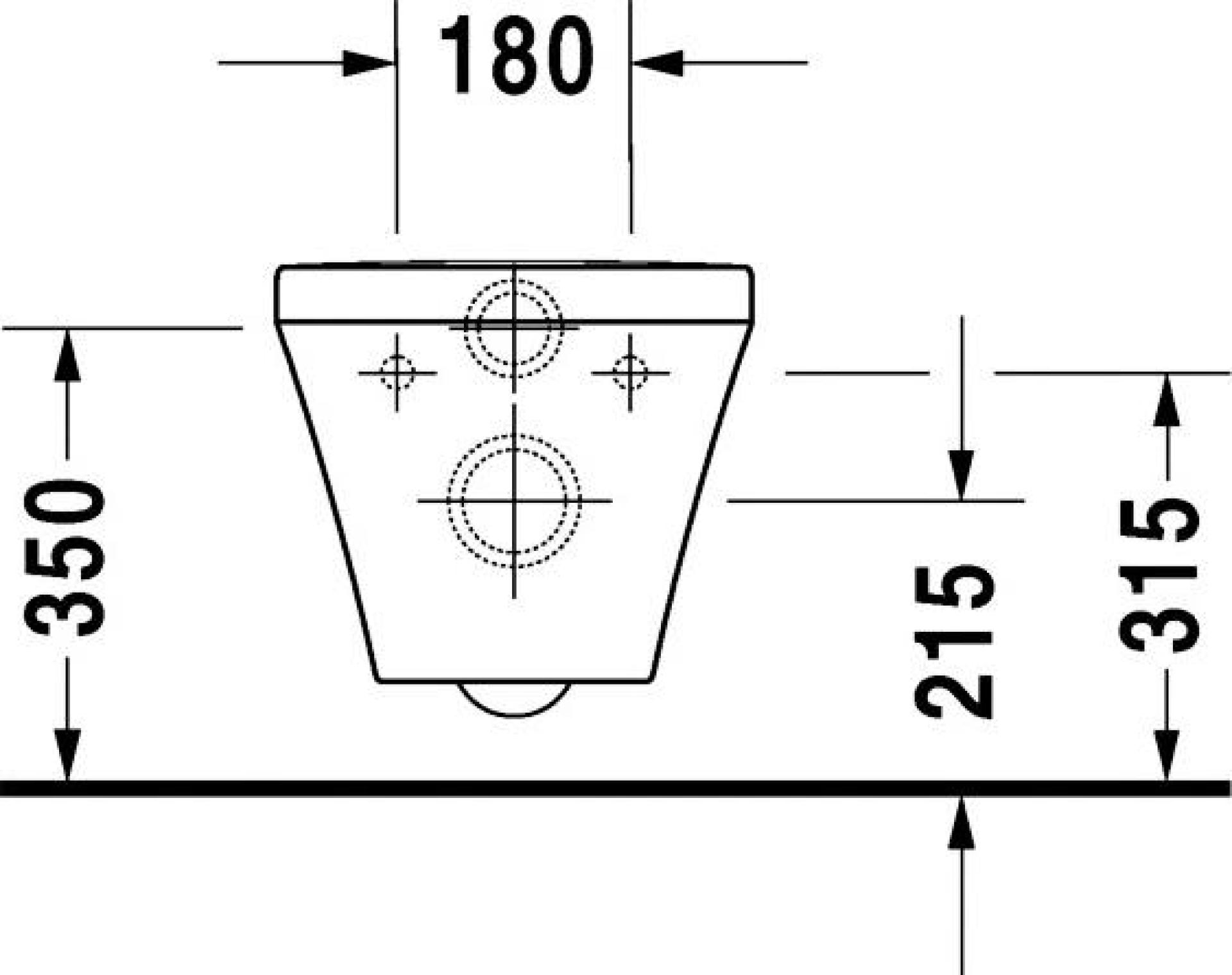 Унитаз подвесной Duravit DuraStyle 2538090000 безободковый - duravit shop