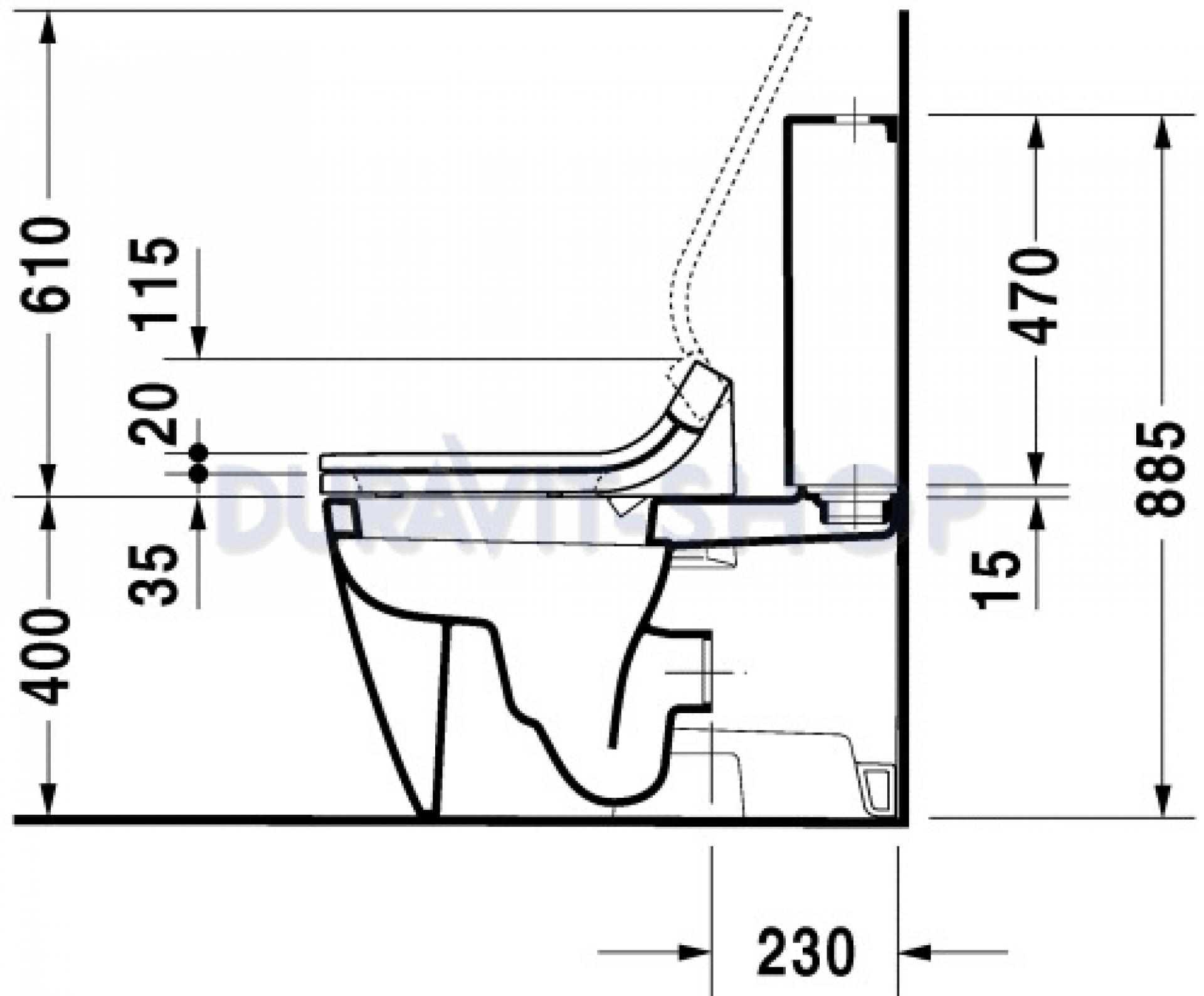 Унитаз напольный Duravit Starck-2 2129090000 с бачком 0933000005 - duravit shop