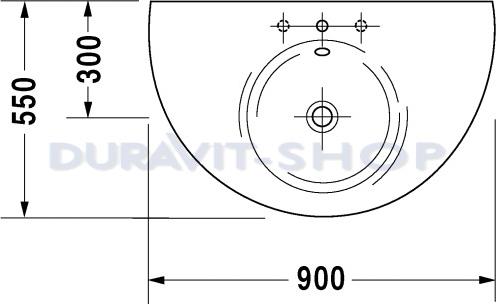 Раковина 90x55 Duravit Starck-1 0405900000 - duravit shop