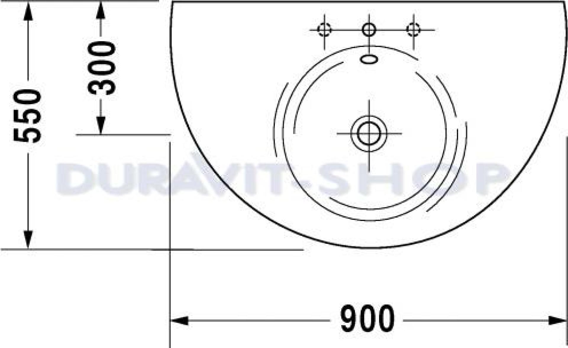 Раковина 90x55 Duravit Starck-1 0405900000 - duravit shop