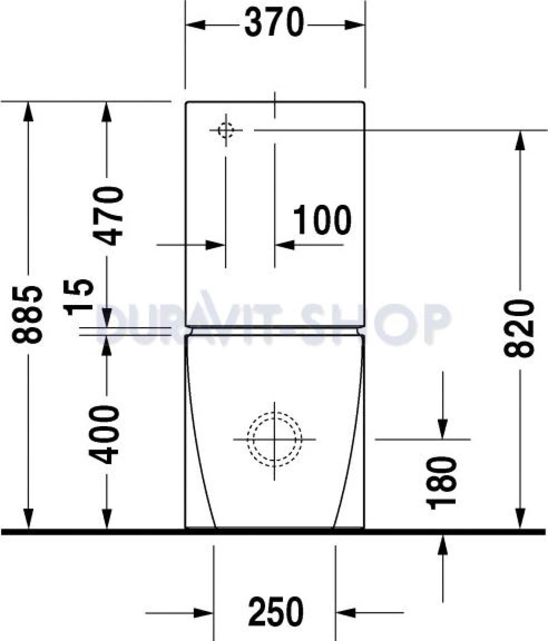 Напольный унитаз Duravit Starck-2 2129090000 с бачком 0933000005 - duravit shop
