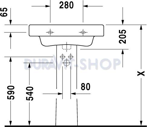 Раковина 65x52 Duravit Happy D 0417650000 - duravit shop