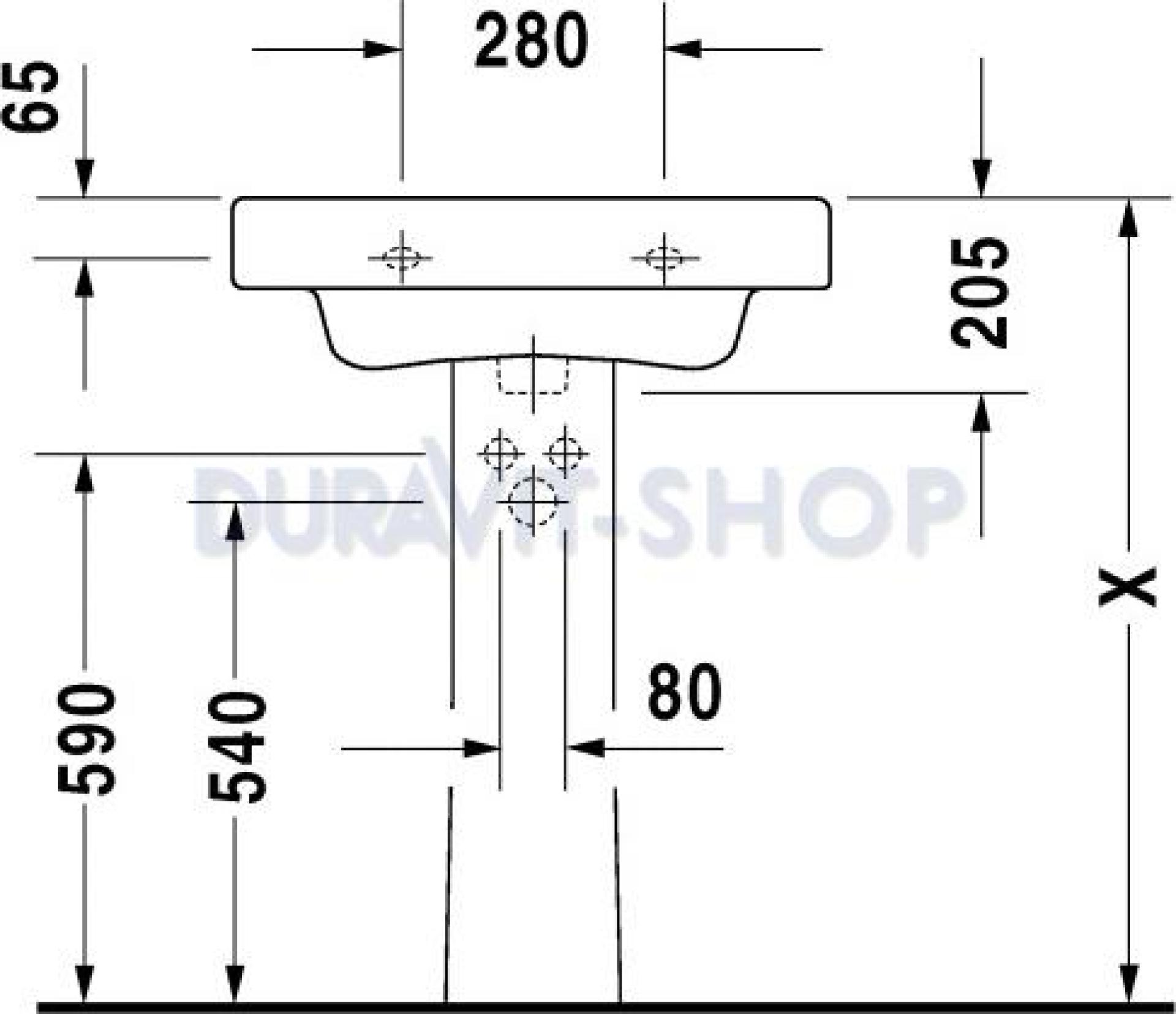 Раковина 65x52 Duravit Happy D 0417650000 - duravit shop