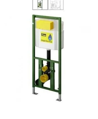 Инсталляция Viega с унитазом Duravit D-code 45351900A1, сиденье стандарт клавиша хром, комплект - duravit shop