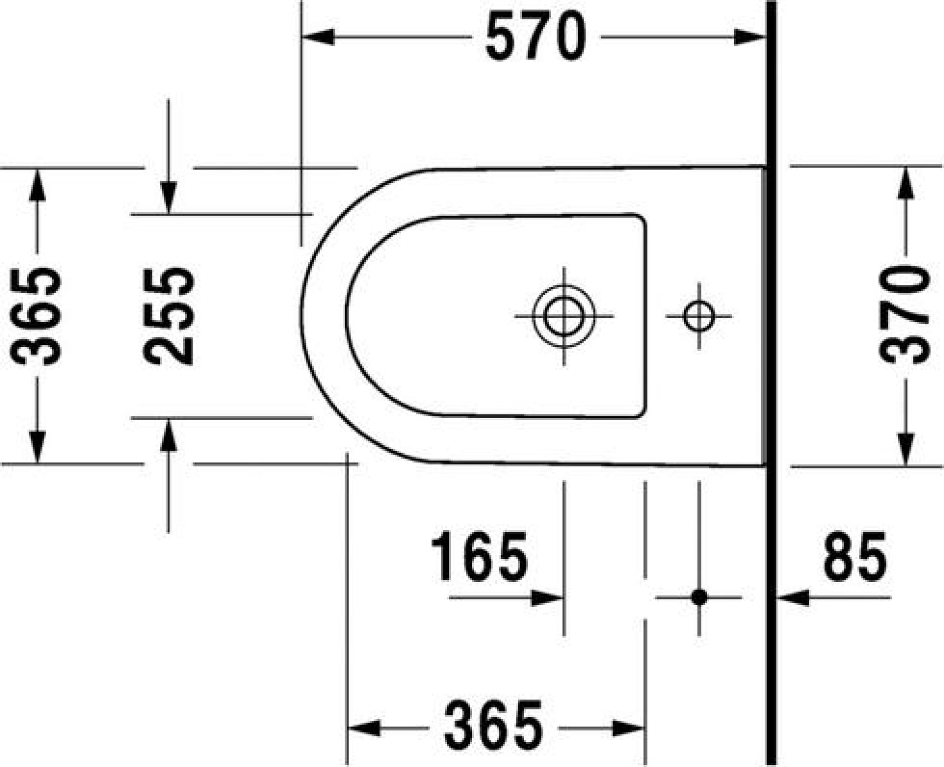 Напольное биде Duravit Darling new 2250100000 - duravit shop