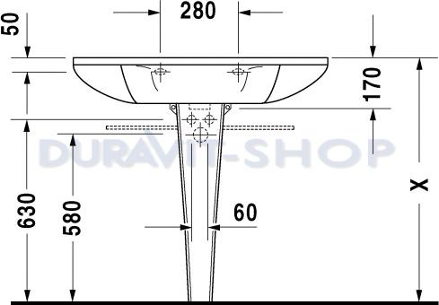Раковина 90x55 Duravit Starck-1 0405900000 - duravit shop