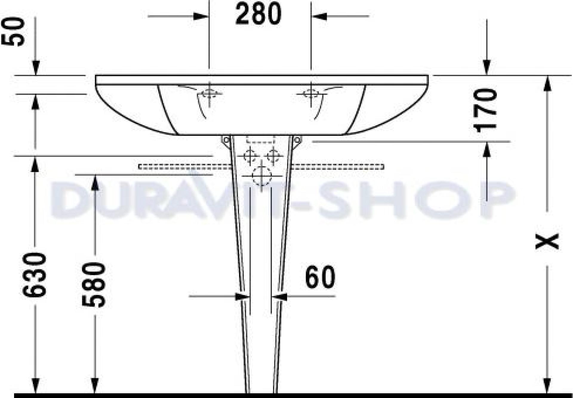 Раковина 90x55 Duravit Starck-1 0405900000 - duravit shop