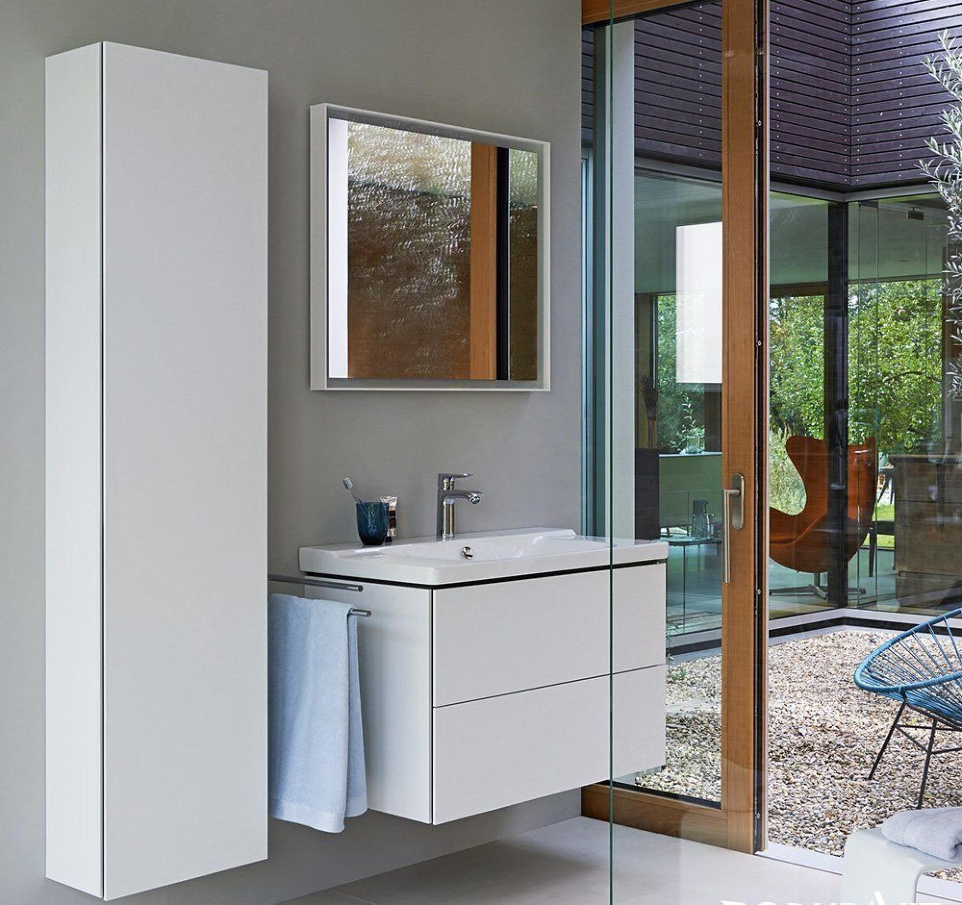 Тумба с раковиной 100 см Duravit L-Cube LC6928O2222, белый глянцевый - duravit shop