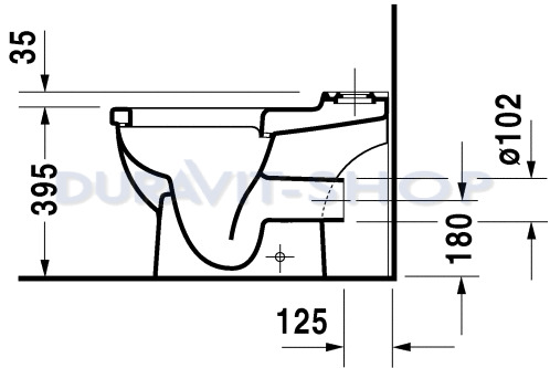 Унитаз напольный Duravit Starck-3 0126090000 с бачком 0920100005 - duravit shop