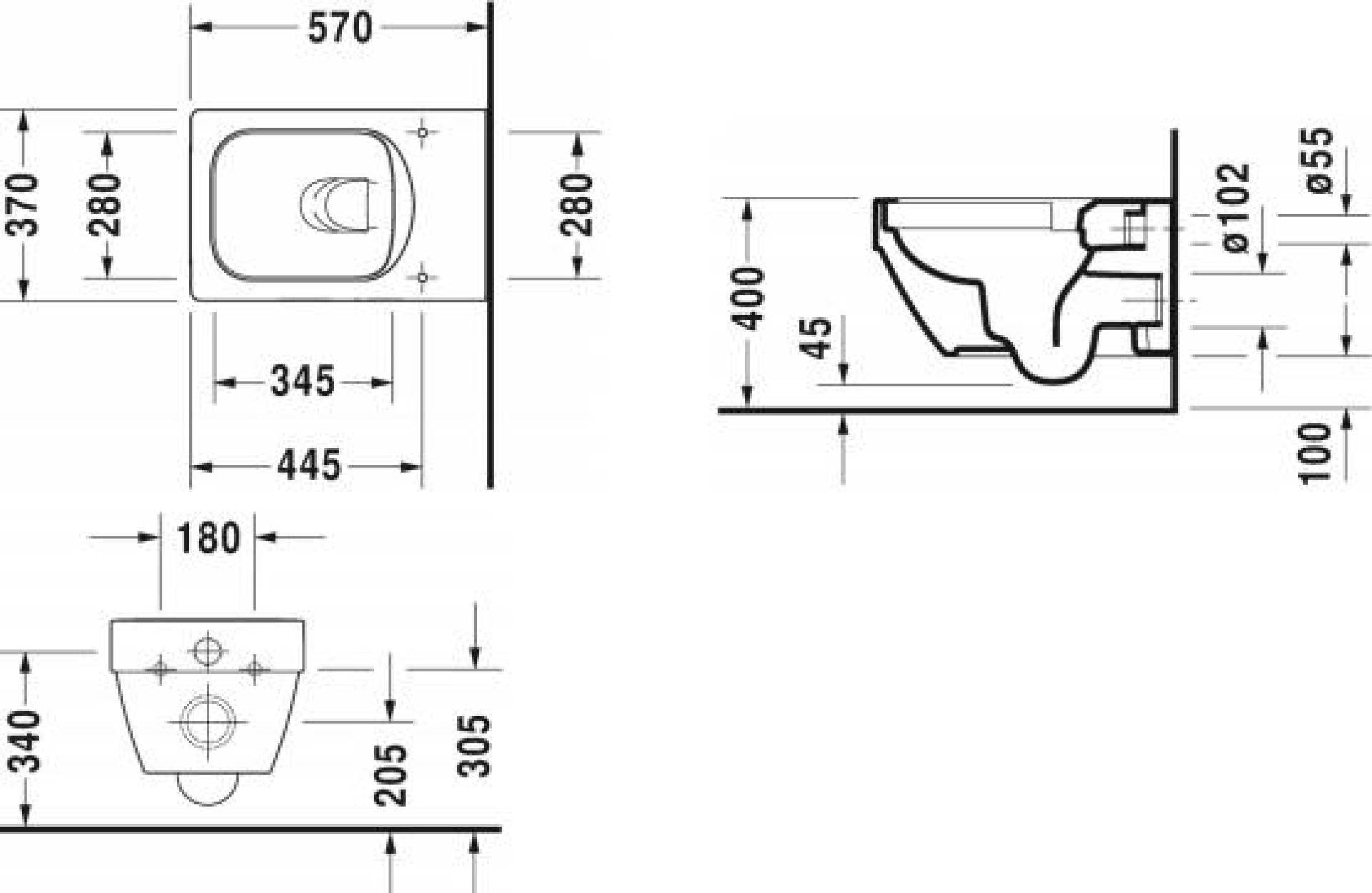 Унитаз подвесной Duravit Vero Air 252509 2525090000  безободковый - duravit shop