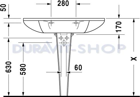 Раковина 90x55 Duravit Starck-1 0405900000 - duravit shop