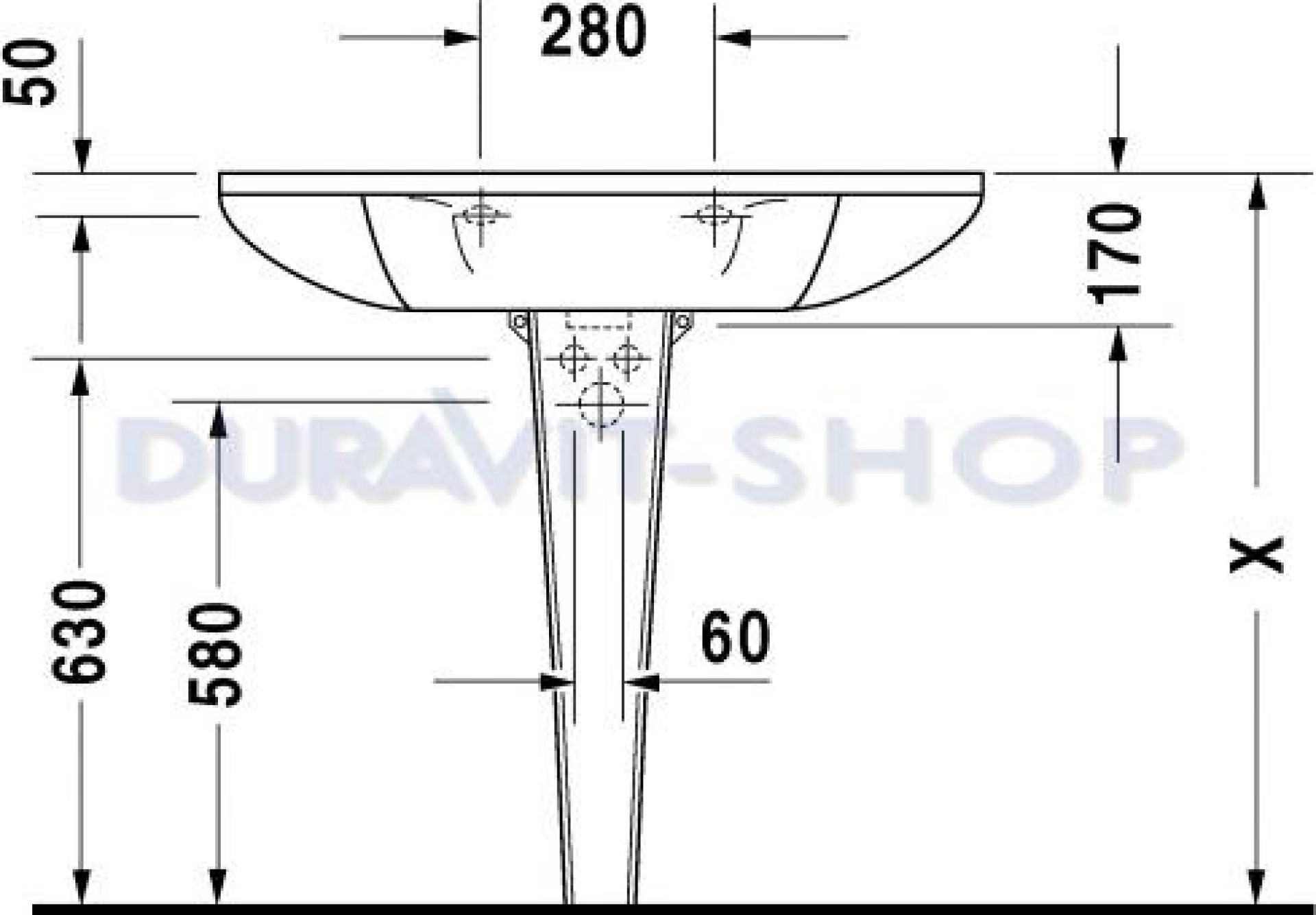 Раковина 90x55 Duravit Starck-1 0405900000 - duravit shop