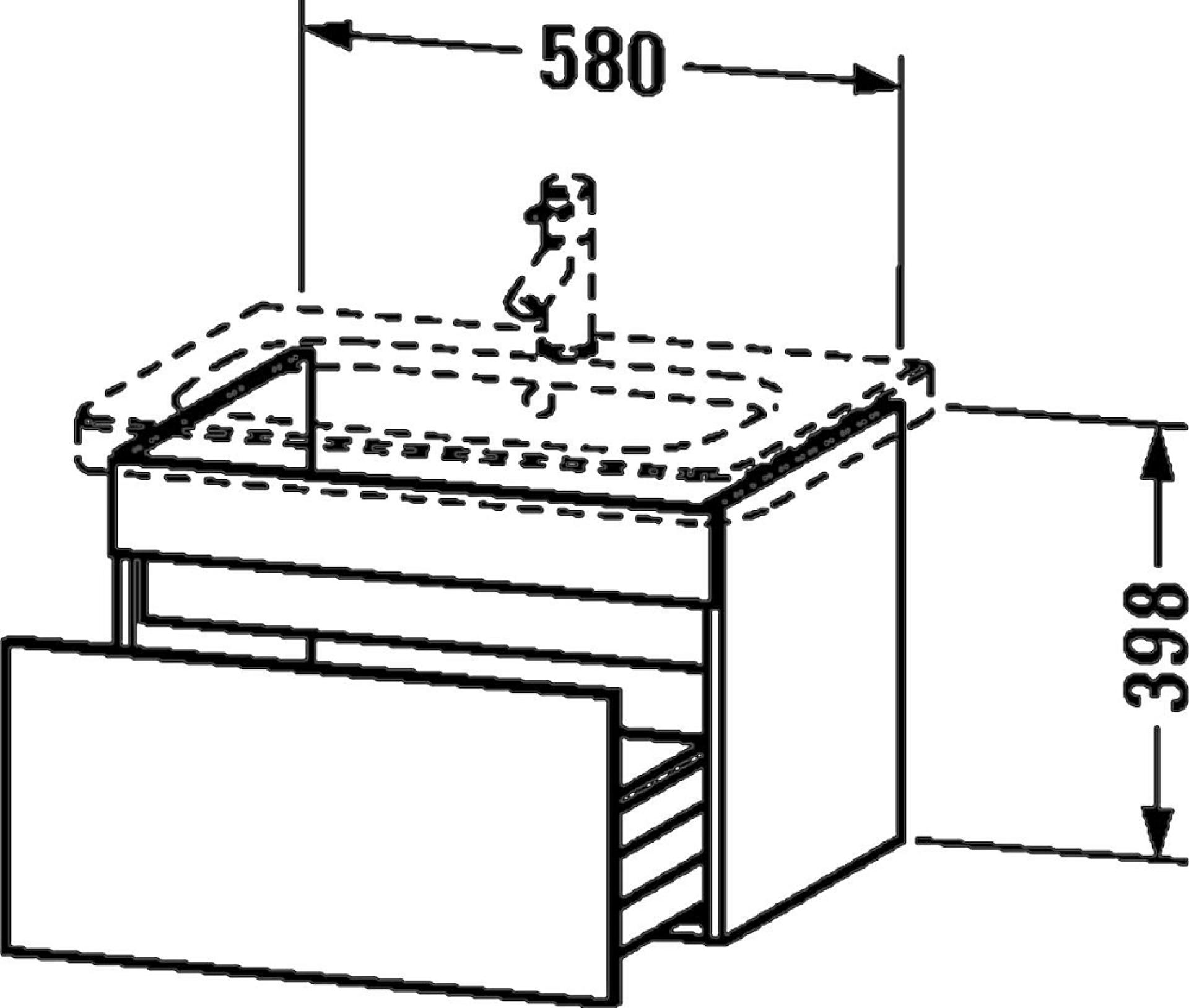Тумба с раковиной Duravit DuraStyle 65 тёмный каштан - duravit shop
