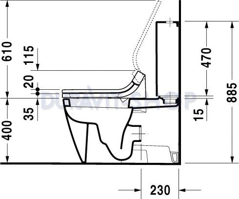 Напольный унитаз Duravit Starck-2 2129090000 с бачком 0933000005 - duravit shop