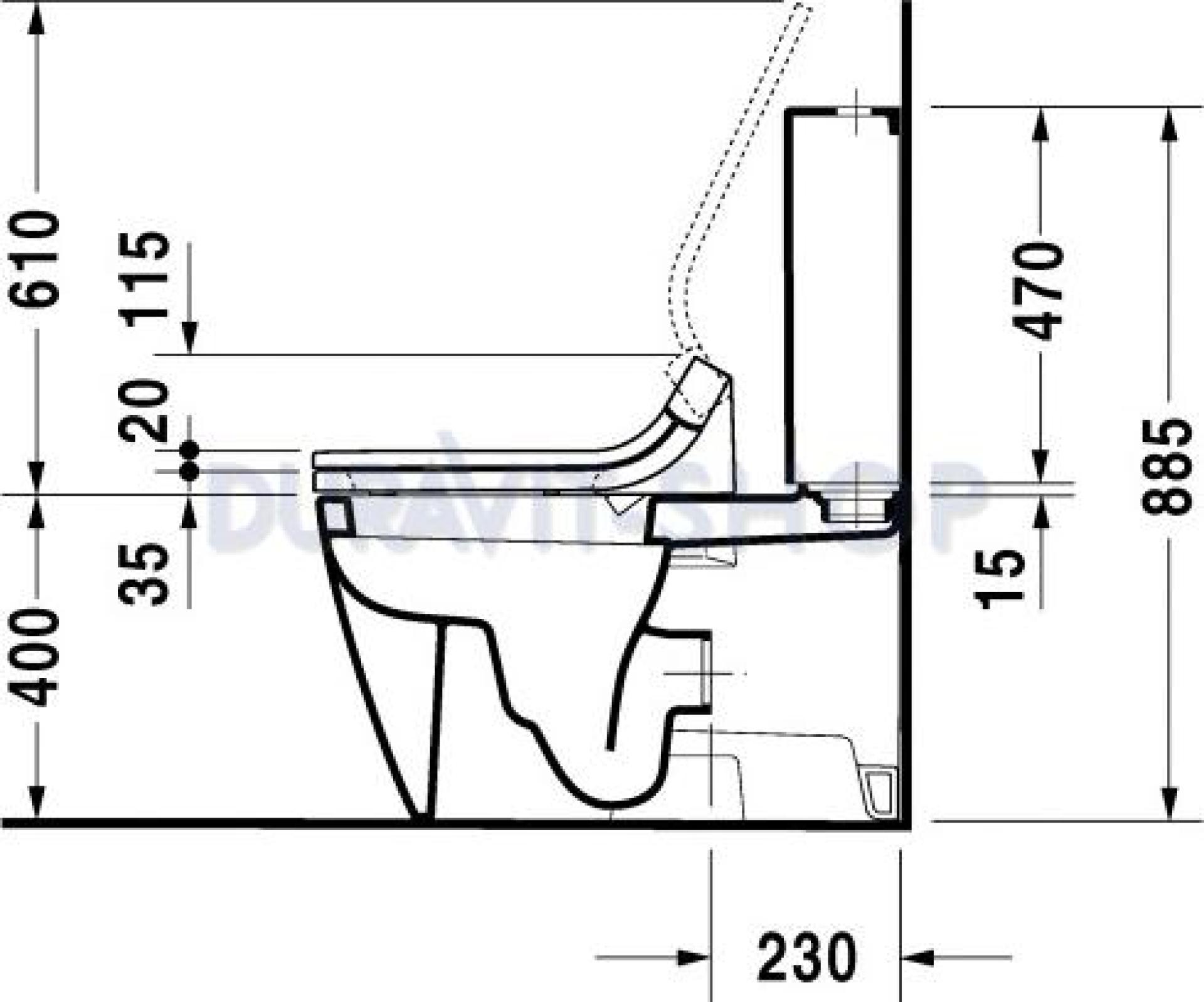Напольный унитаз Duravit Starck-2 2129090000 с бачком 0933000005 - duravit shop