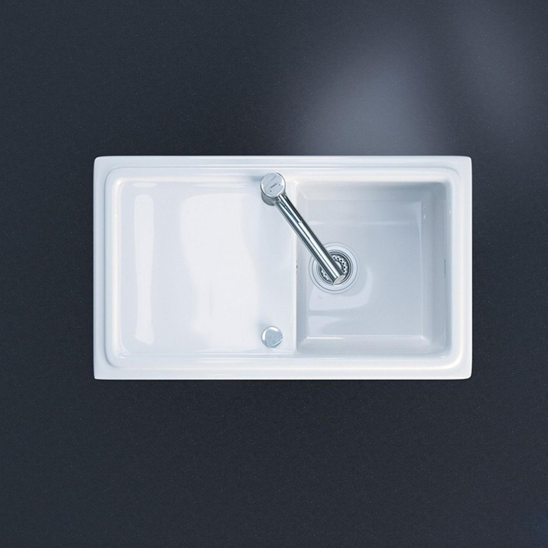 Кухонная мойка Duravit Cassia 86 7513860000, белый - duravit shop