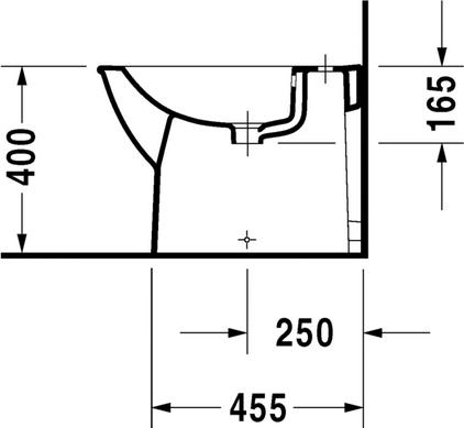 Напольное биде Duravit Darling new 2250100000 - duravit shop