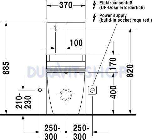 Напольный унитаз Duravit Starck-2 2129090000 с бачком 0933000005 - duravit shop