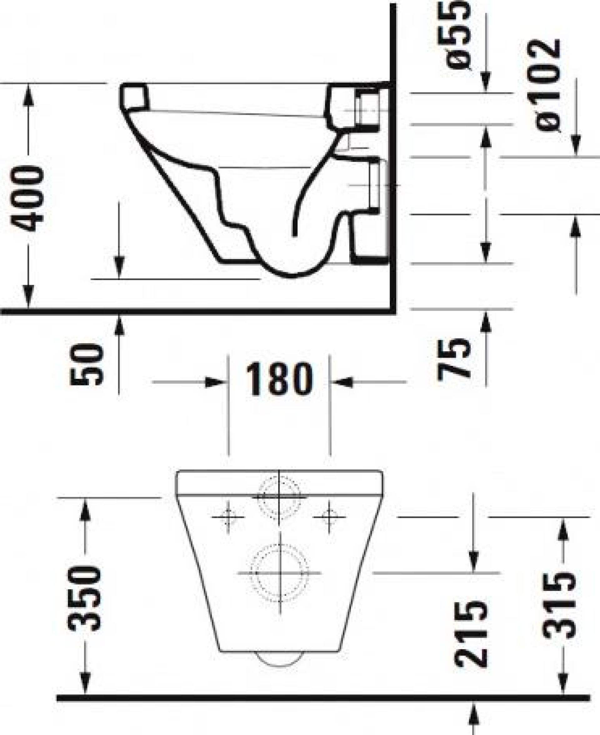 Унитаз подвесной Duravit DuraStyle 2539090000 - duravit shop