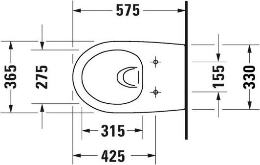 Подвесной унитаз Duravit Architec 45720900A1 безободковый с сиденьем микролифт - duravit shop