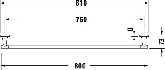 Полка Duravit Starck t 0099441000 61 хром - duravit shop