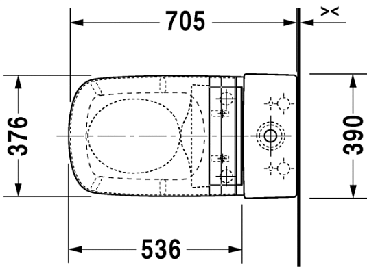 Унитаз напольный Duravit DuraStyle 2156590000 с бачком  0935100005 - duravit shop