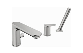 Смеситель для ванны и душа Duravit Wave WA5260000070, нержавеющая сталь