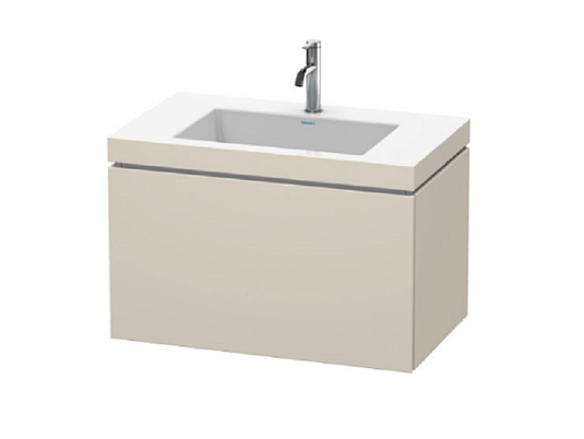 Тумба под раковину Duravit L-Cube LC6917O9191, серо-коричневый матовый - duravit shop