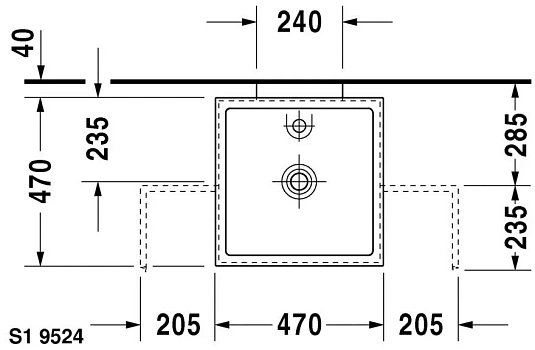Раковина накладная Duravit Starck 1 387470000 белый - duravit shop