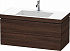 Тумба под раковину c умывальником 100 см Duravit L-Cube LC6928O5353, темный каштан