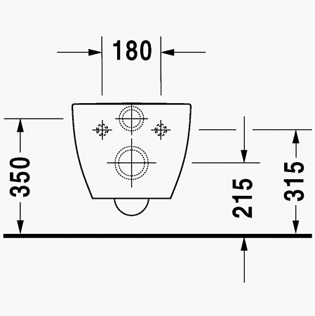 Подвесной унитаз Duravit Happy D.2 22220900001 белый, с покрытием WonderGliss - duravit shop