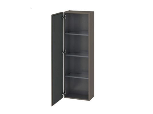 Шкаф-пенал Duravit L-Cube LC1168L9090, фланелево-серый шелковисто-матовый - duravit shop