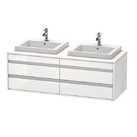 Тумба под раковину Duravit Ketho KT6757B2222, белый глянцевый - duravit shop
