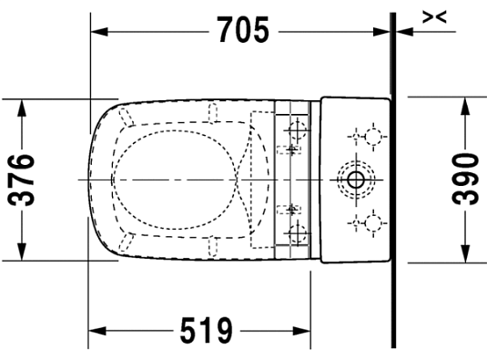 Унитаз напольный Duravit DuraStyle 2156590000 с бачком  0935100005 - duravit shop