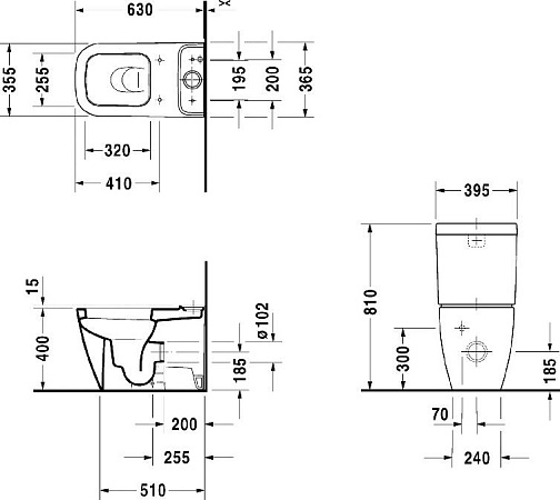 Бачок для унитаза Duravit Happy D.2 0934100085 - duravit shop