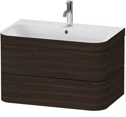 Тумба под раковину Duravit Happy D.2 Plus HP4637O6969, орех брашированный - duravit shop