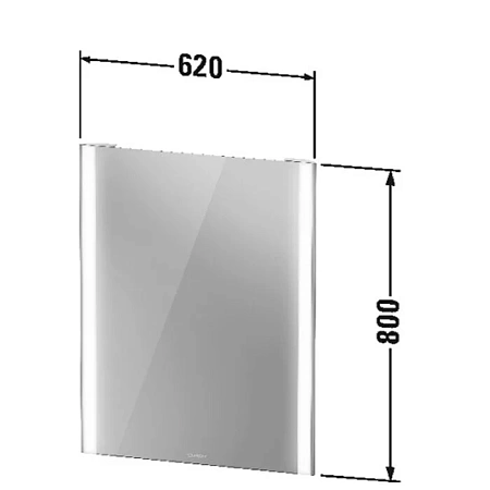 Зеркало Duravit XViu XV70310B2B2 черный - duravit shop