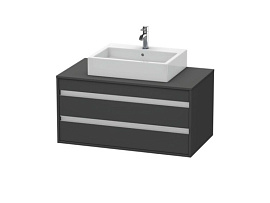 Тумба под раковину Duravit Ketho KT665504949, графит матовый