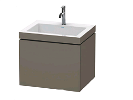 Тумба под раковину Duravit L-Cube LC6916N9090, фланелево-серый шелковисто-матовый