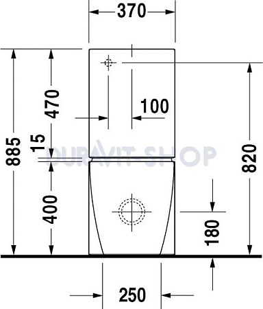 Напольный унитаз Duravit Starck-2 2129090000 с бачком 0933000005 - duravit shop